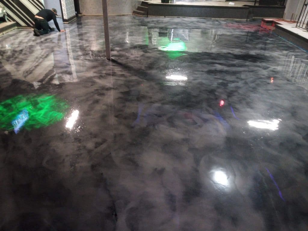 Gallery photos for Stunning Metallic Epoxy Floors for Club Adore: Image #2