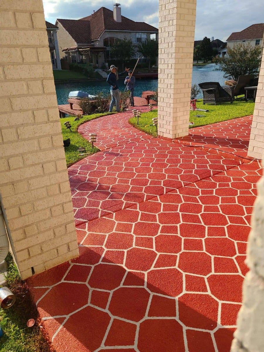 Luxury Concrete Overlay Featuring Custom Patterns