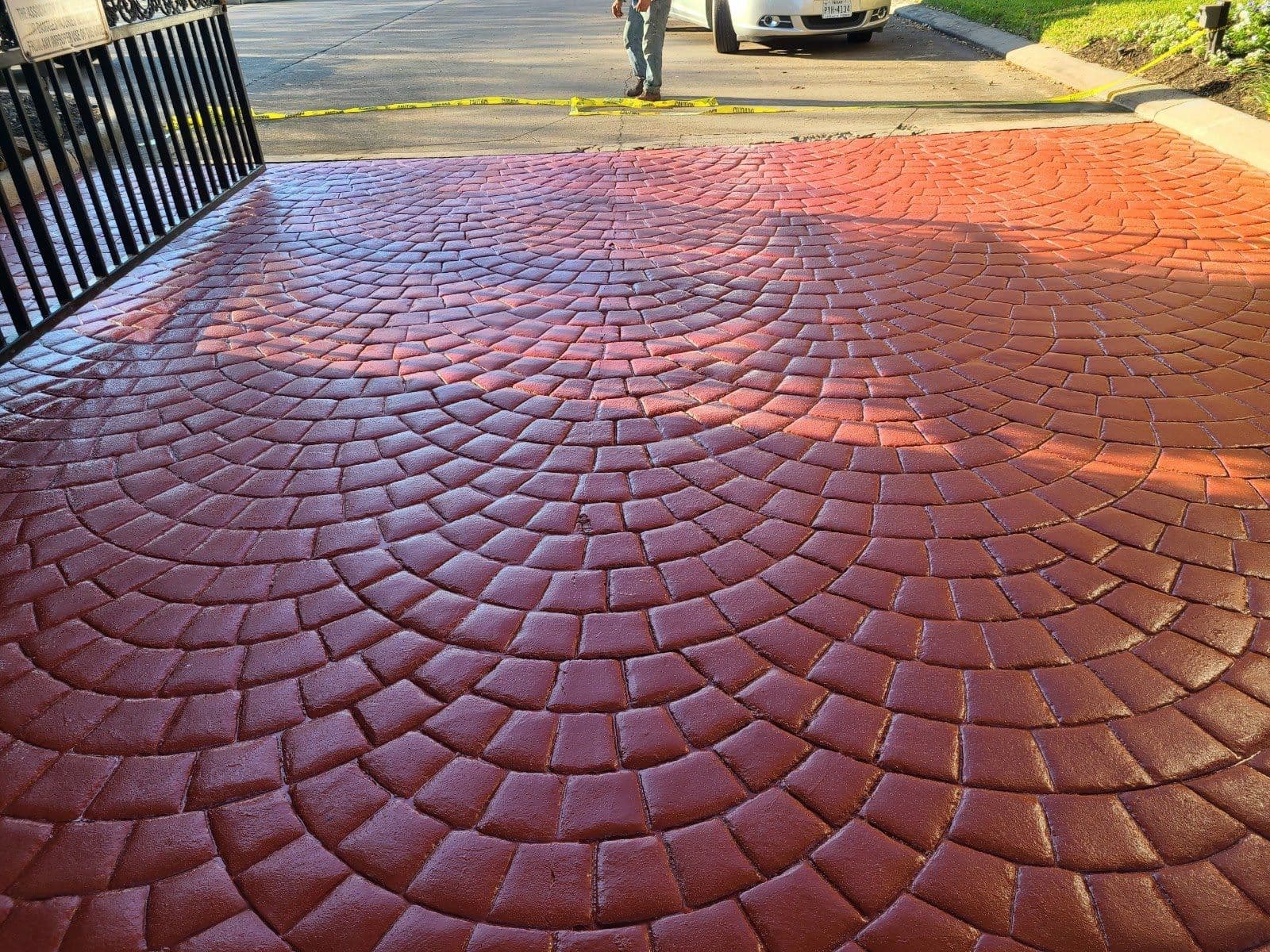 Gallery photos for Stamped Concrete Entryway Transformation in Katy TX: Image #1