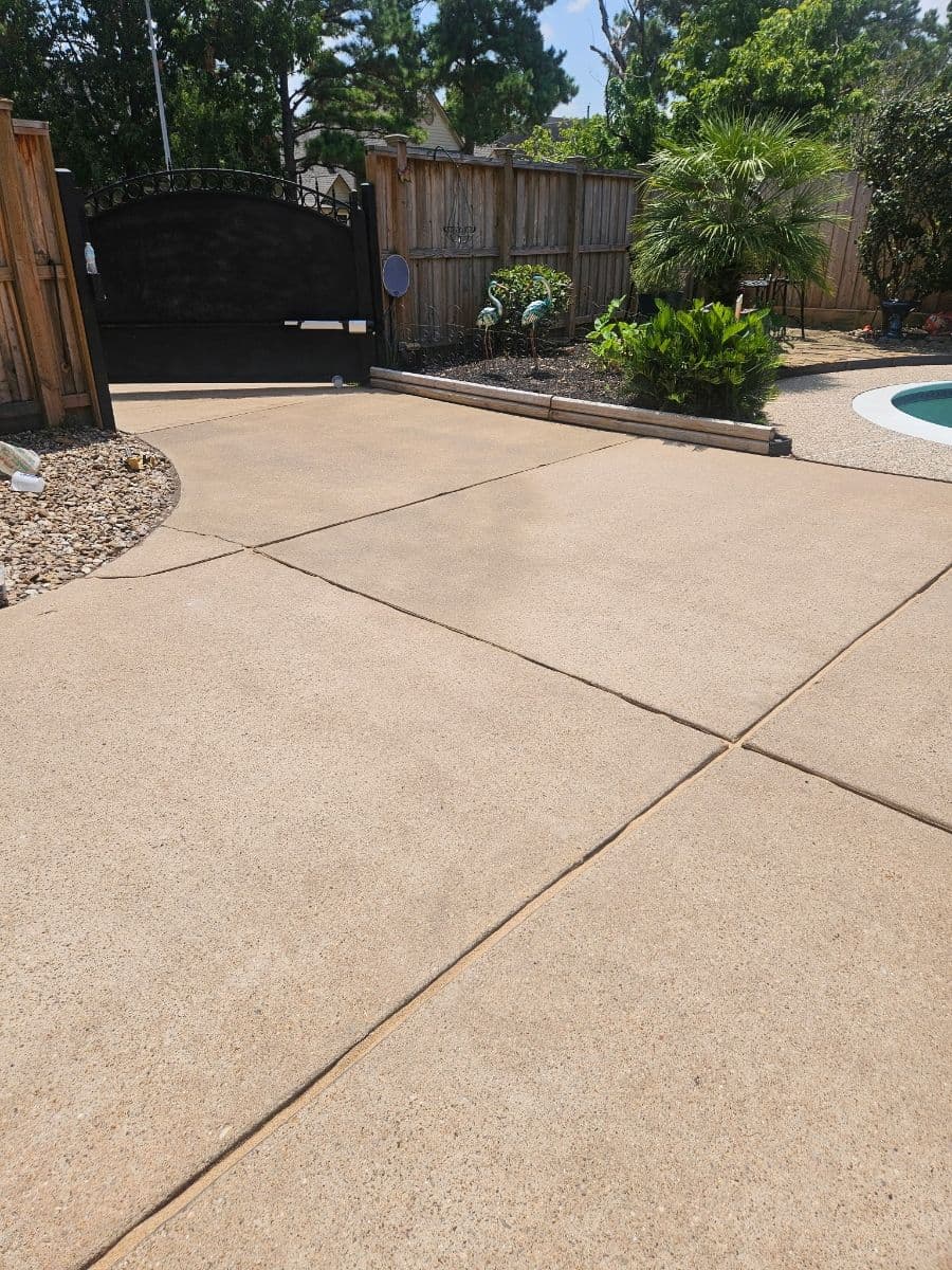 Stunning Taupe Patio Transformation in Cypress TX image