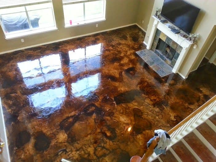 Stylish Metallic Epoxy Flooring in Cypress TX image