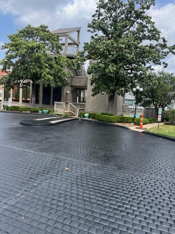 Houston Condo Parking Space Black Stain Makeover image