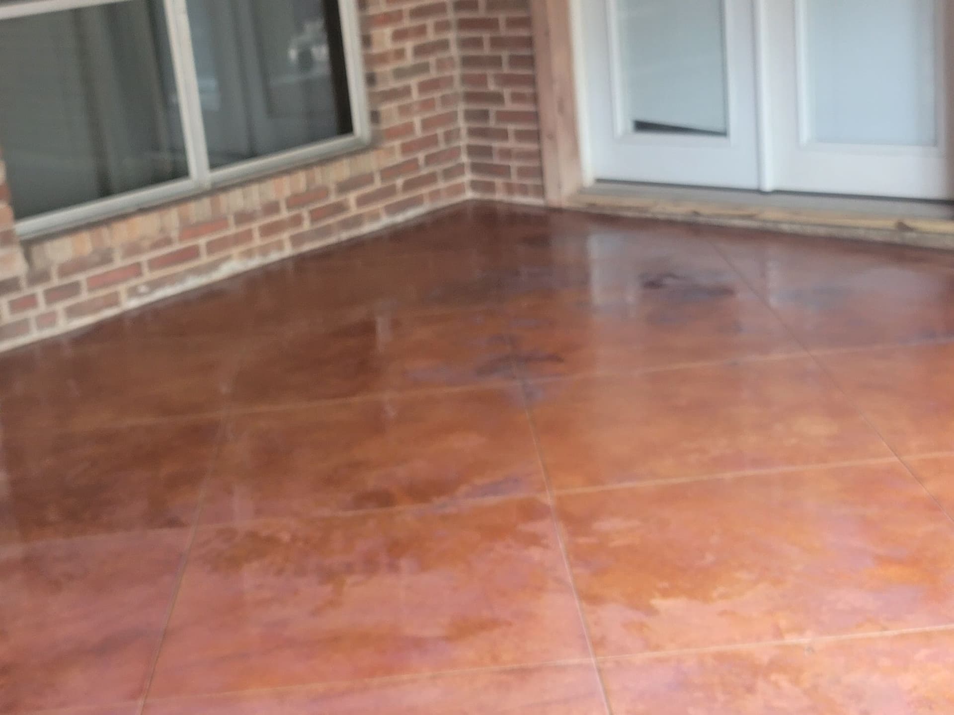 Stunning UV-Stained Patio in Spring Texas image