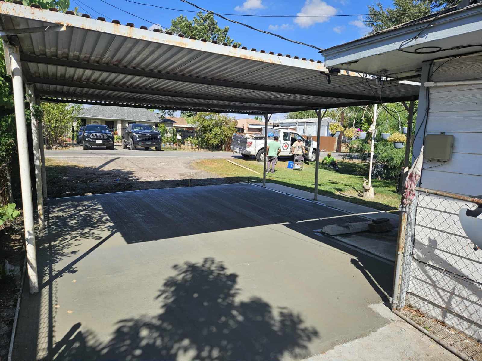 Gallery photos for Smooth Concrete Finish Under New Carport in Houston TX: Image #1