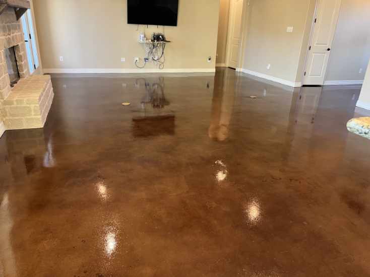 Gallery photos for Elegant Stained Concrete Flooring in Spring TX 77379: Image #1